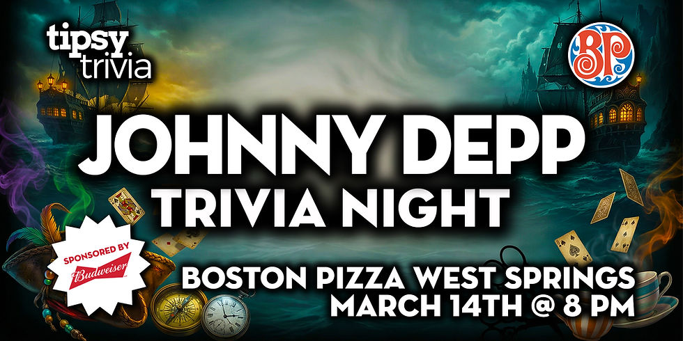 Calgary: BP's West Springs - Johnny Depp Trivia Night - Mar 14, 8pm