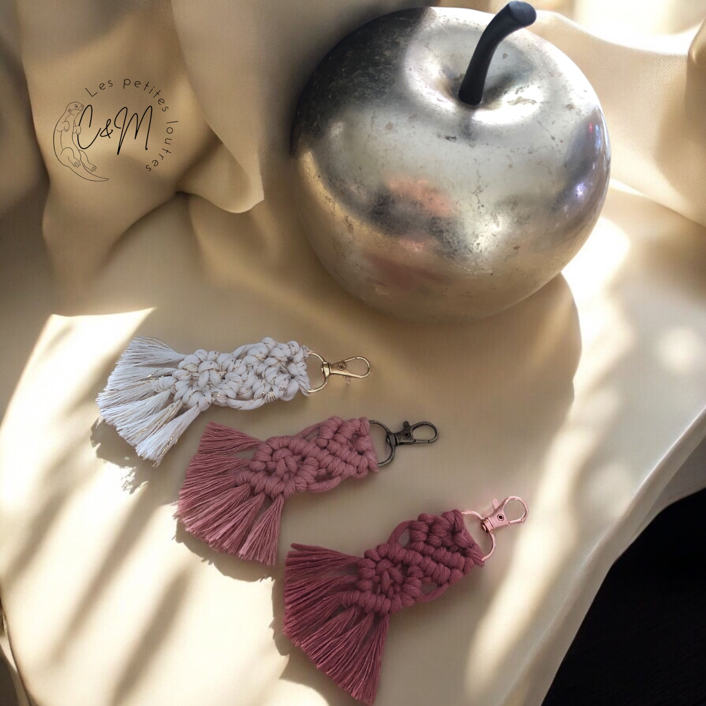 Porte clé macramé personnalisable