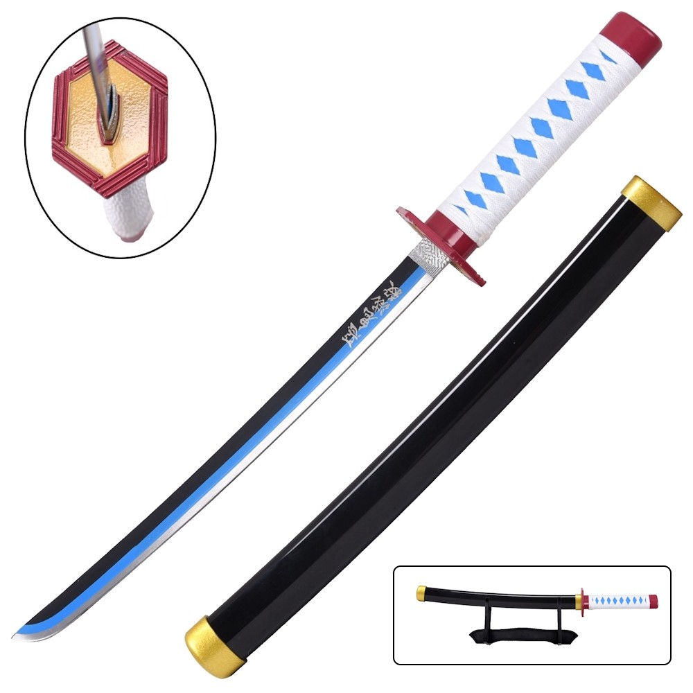 Katana di Giyu Tomioka Ver. Blu MINI IN LEGNO - Demon Slayer
