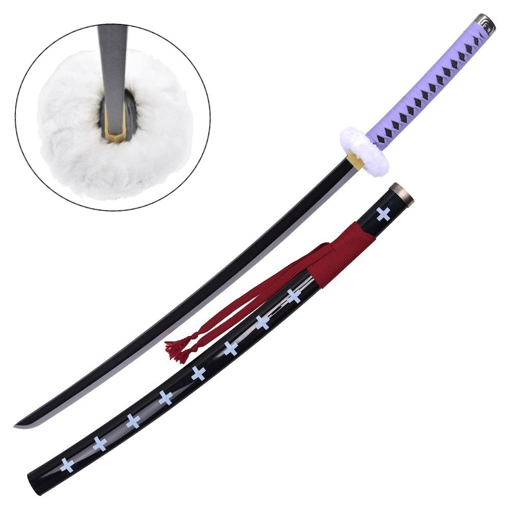 Katana di Trafalgar Law Ver. 100cm Viola IN LEGNO - One Piece
