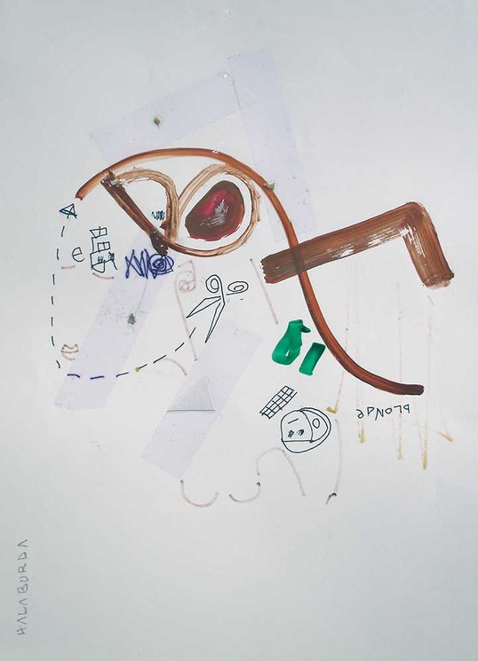 Original art on paper by Halaburda