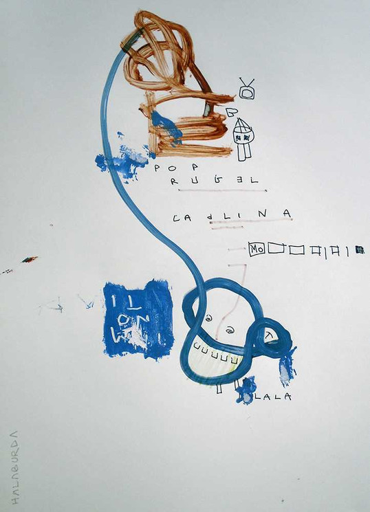 Original art on paper by Halaburda