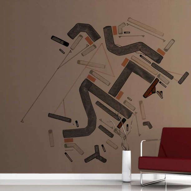 Indoor wall sticker for lobby