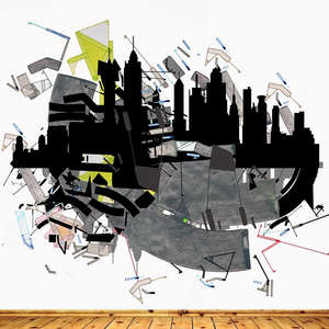 New York skyline wall sticker (project)