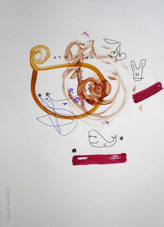 Original art on paper by Halaburda
