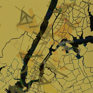 Manhattan map for magazine (project)