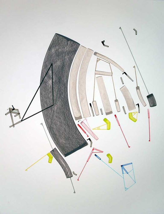 Abstract artwork mapping relational points and connections by Philippe Halaburda