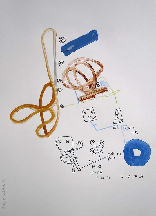 Original art on paper by Halaburda
