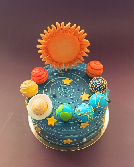 layer cake personnalisé soleil