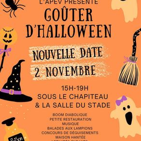 Report du goûter d'Halloween