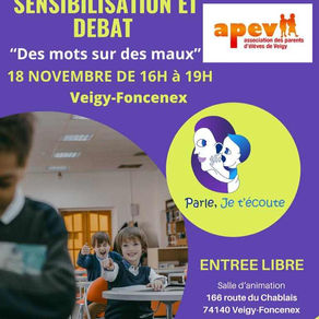 Sensibilisation débat sur le harcèlement scolaire