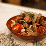 白レバーのオリーブガーリックペッパーソテー