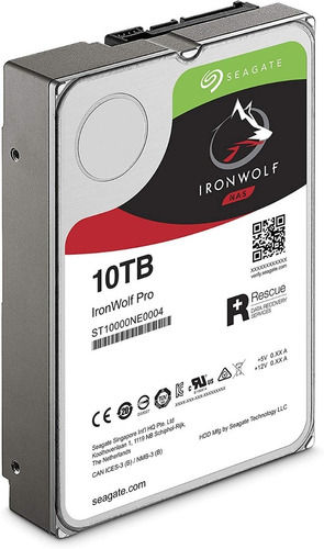 Thumbnail: Disco Duro Interno Seagate Ironwolf Nas 10Tb Sata 6Gb S 3.5 7200Rpm 256Mb
