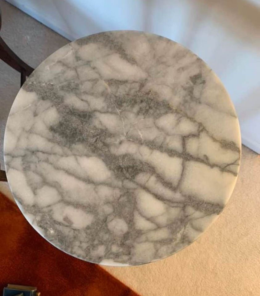 Thumbnail: SOLD Vintage Marble Top Accent Table