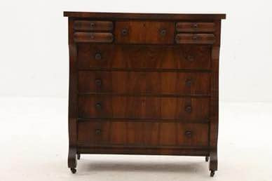 Thumbnail: Early 1900’s Empire Revival Walnut Dresser