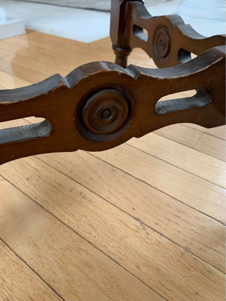 Thumbnail: St. John’s Mahogany And Walnut Lamp Table