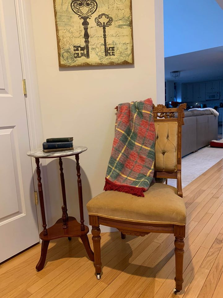 Thumbnail: Victorian Eastlake Style Side Chair In Walnut.