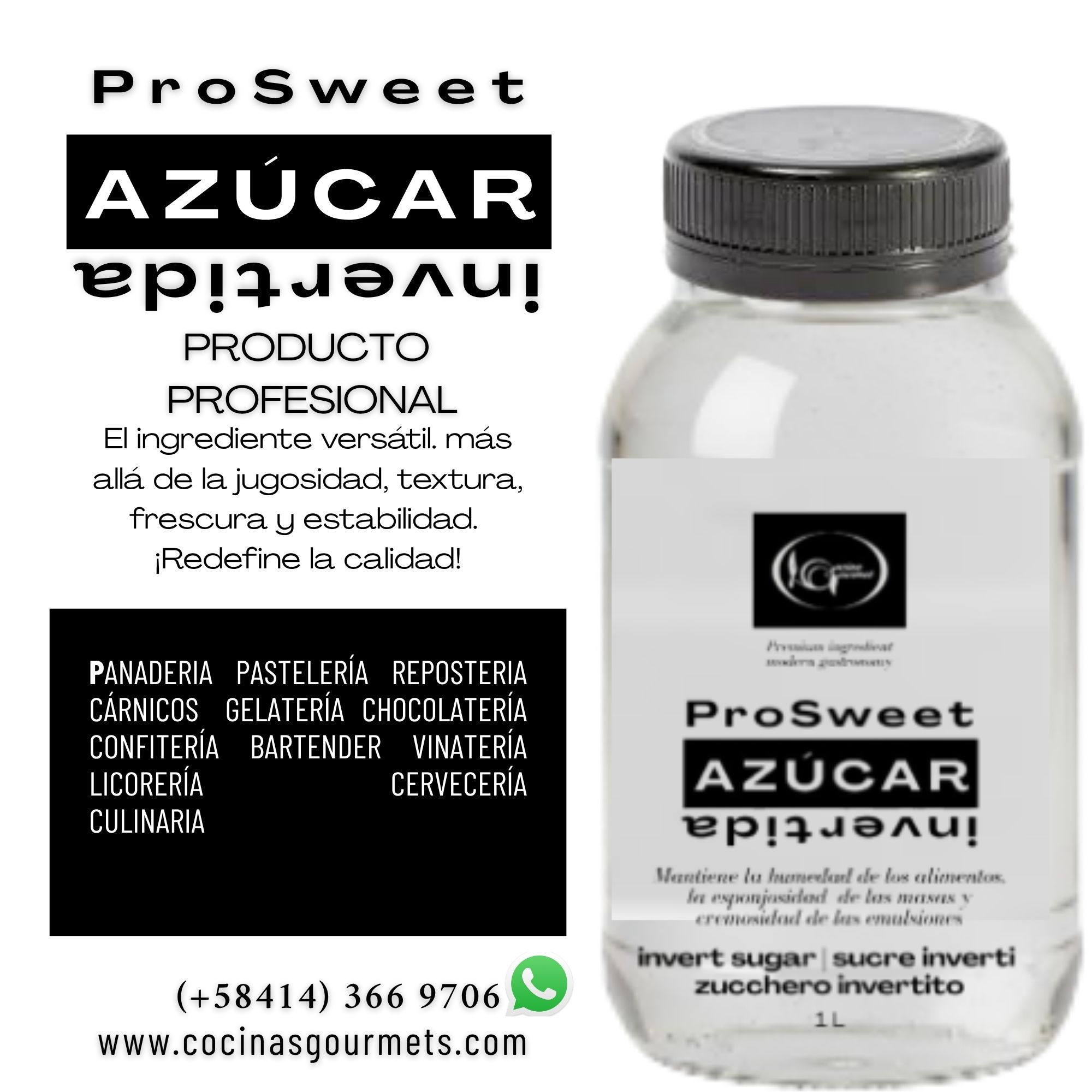 AZÚCAR INVERTIDA PROSWEET USO PROFESIONAL