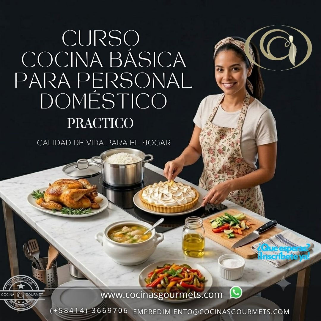 CURSO DE COCINA BÁSICA PARA PERSONAL DOMÉSTICO PRÁCTICO
