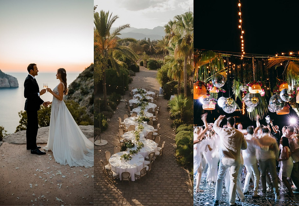 Glam Ibiza, Mallorca Sunset Weddings in Spain