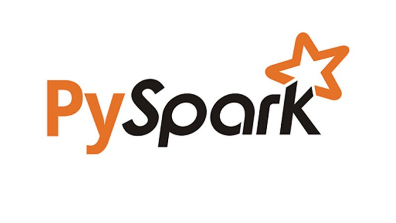 The orange and black PySpark logo