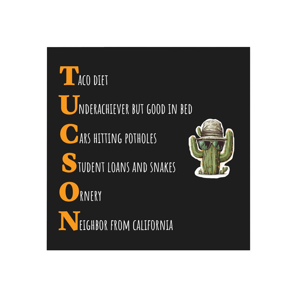 Thumbnail: "T-U-C-S-O-N" Square Magnet 