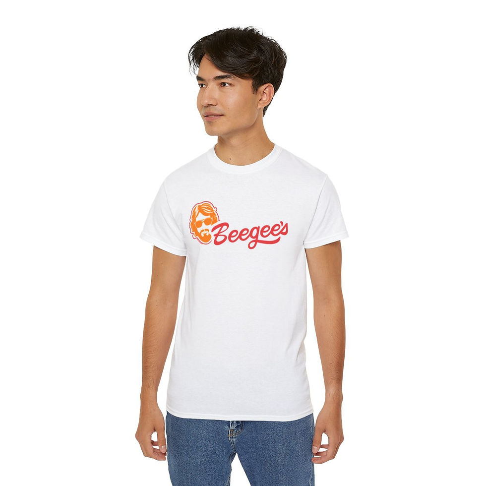 Thumbnail: "Beegees Eegees Parody" White Unisex Ultra Cotton Tee
