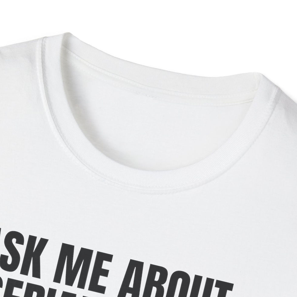 Thumbnail: "Ask Me About Serial Killer Documentaries"  Unisex Softstyle T-Shirt