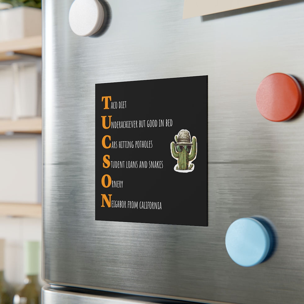 Thumbnail: "T-U-C-S-O-N" Square Magnet 
