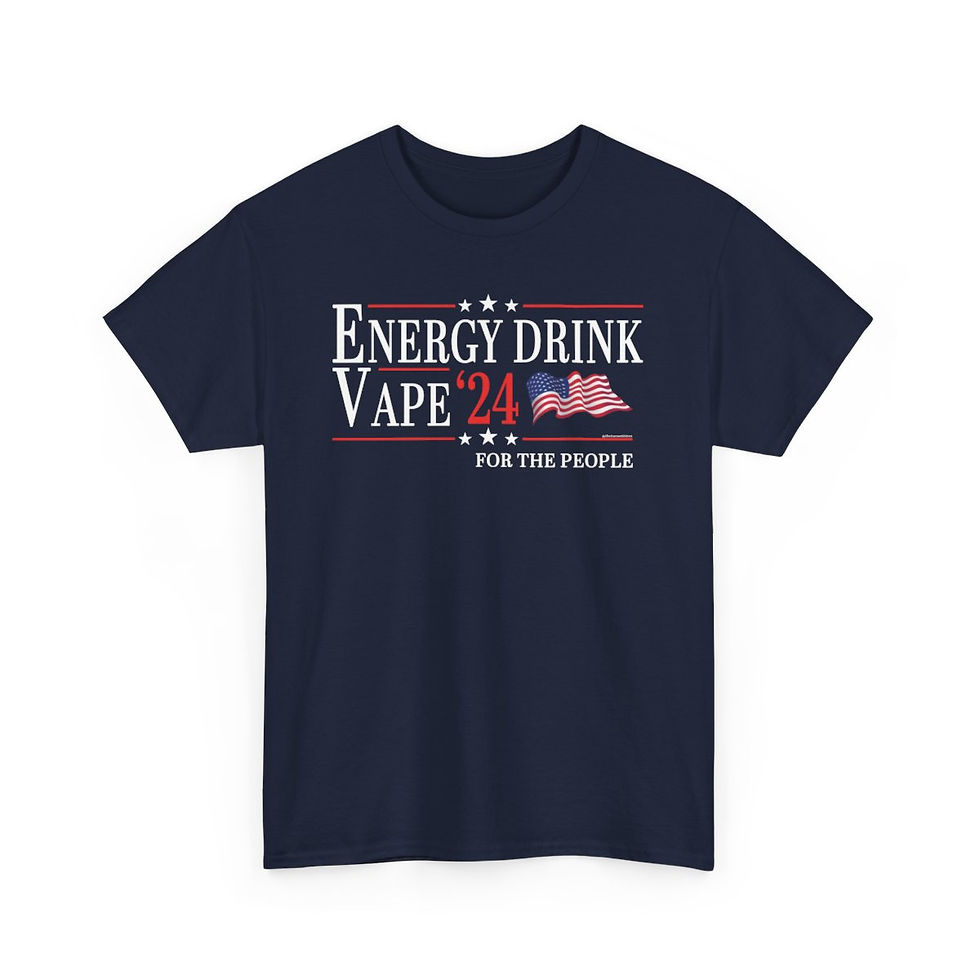 Thumbnail: "Energy Drink/Vape '24" Unisex Heavy Cotton Tee