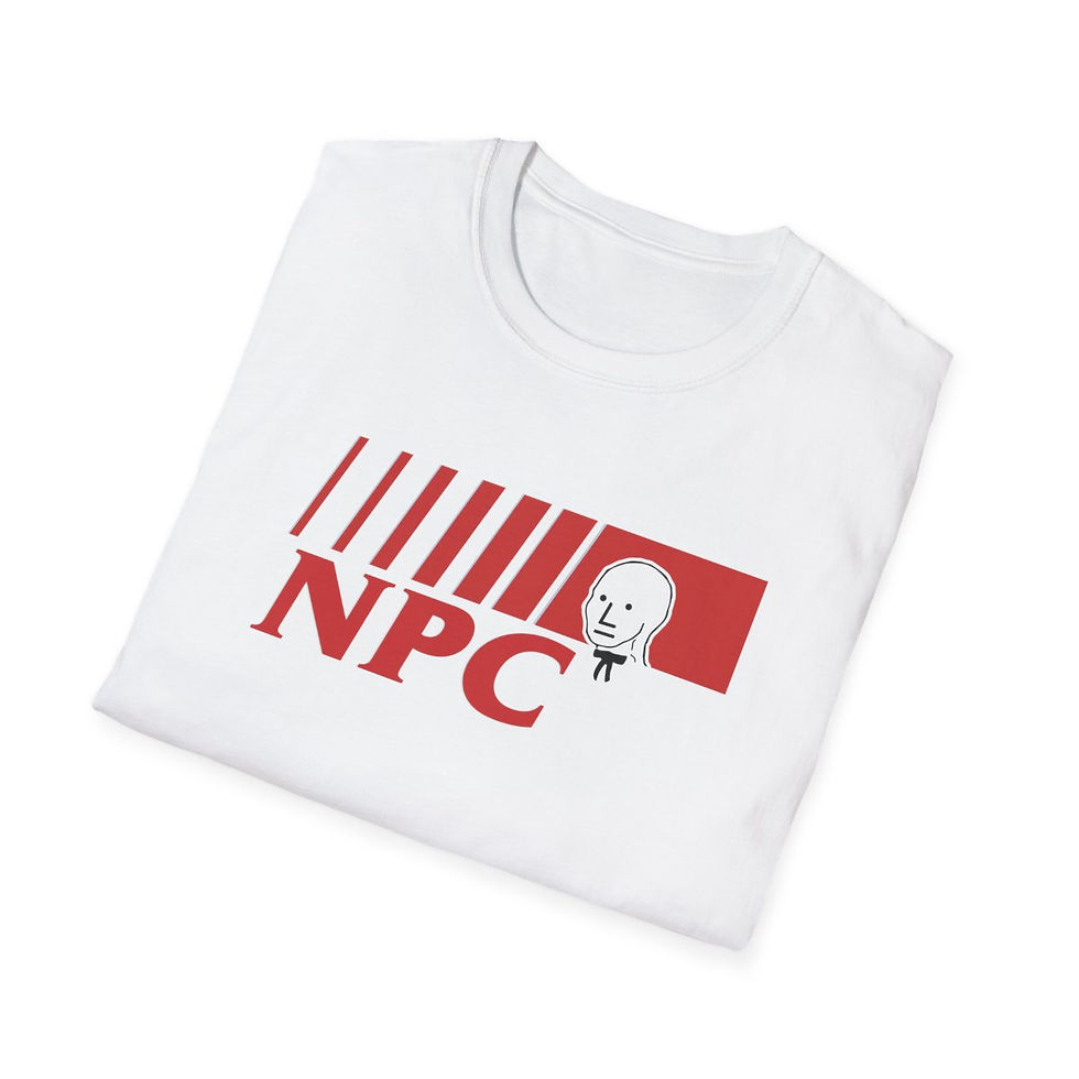 Thumbnail: "NPC (KFC parody)"  Unisex Softstyle T-Shirt