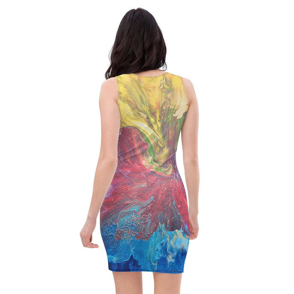 Miniaturbild: Bodycon Kleid "Feuerwerk"