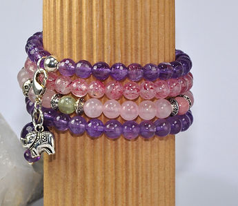 Armbandkombi "Herz- & Kronen-Chakra"