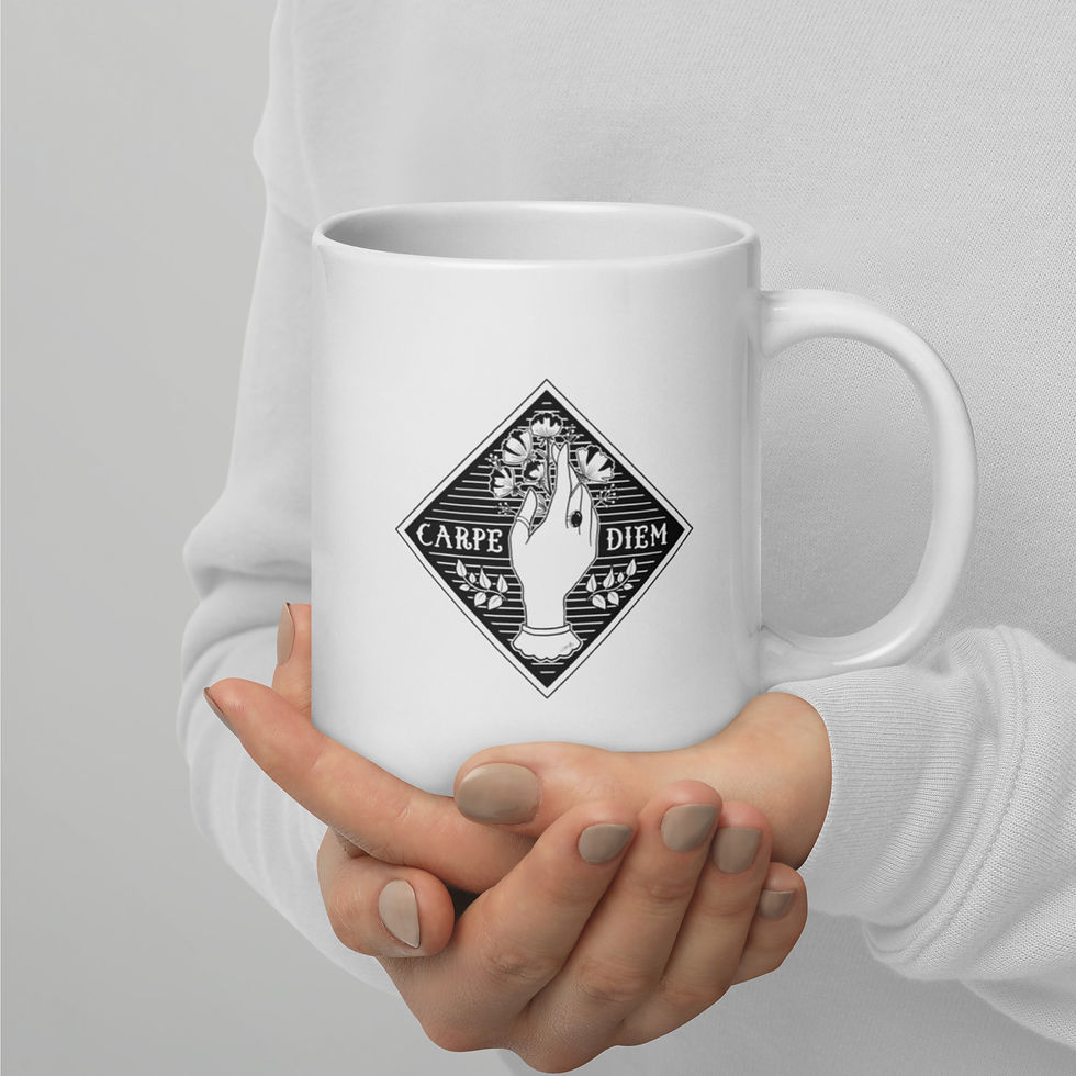 Miniature : Carpe Diem - Tasse blanche imprimée