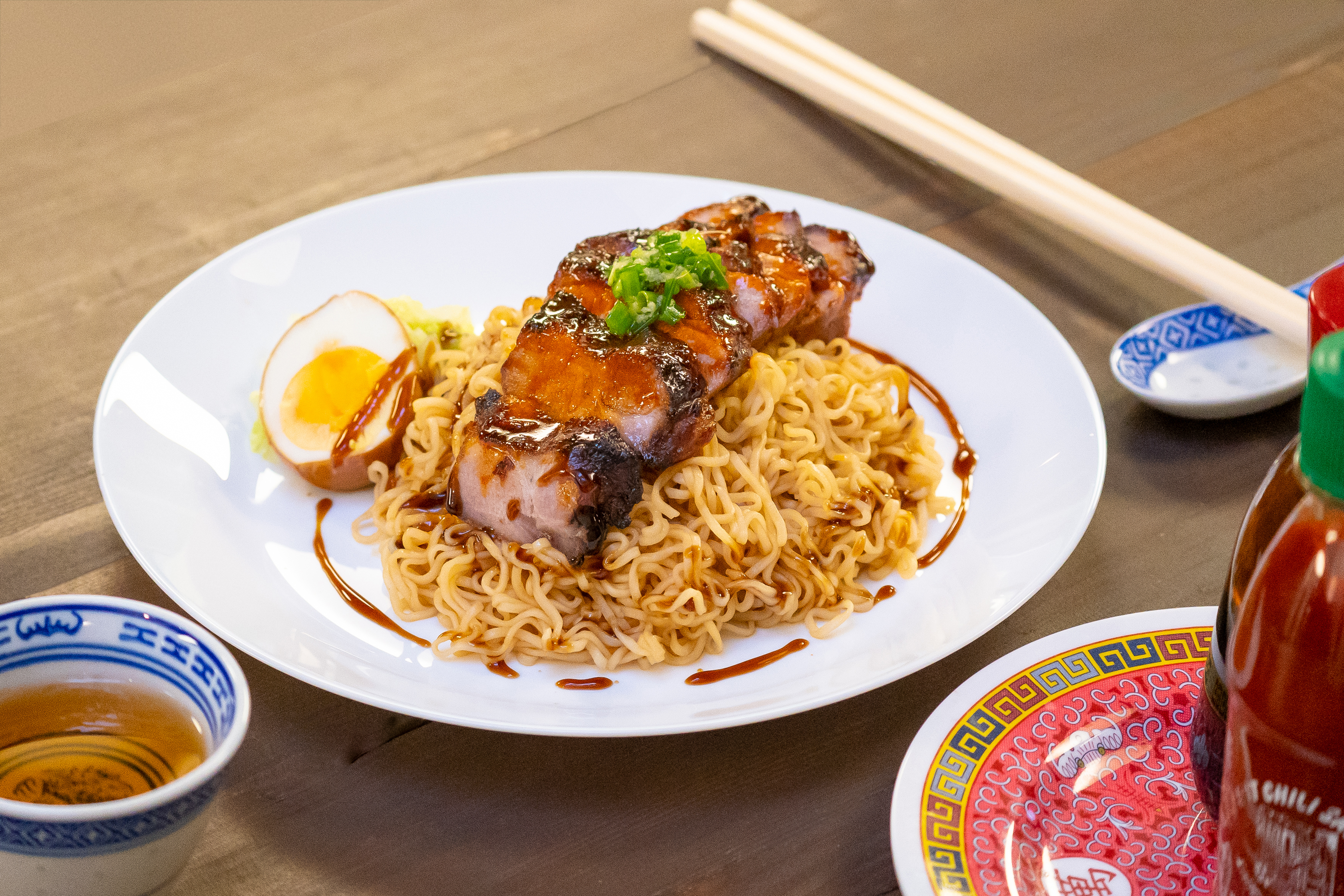 Arranged Food and Objects