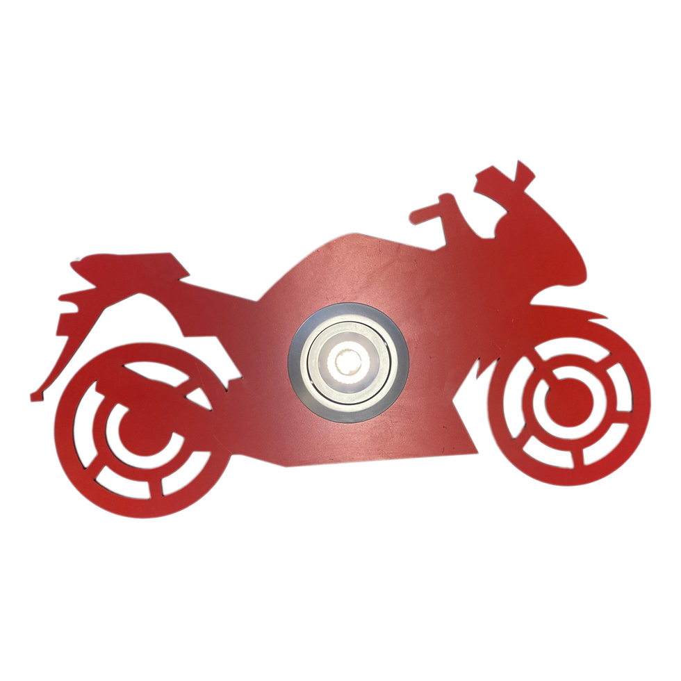 LED-Abdeckung/Cover: Motorrad/Motor Bike Kunststoff Rot