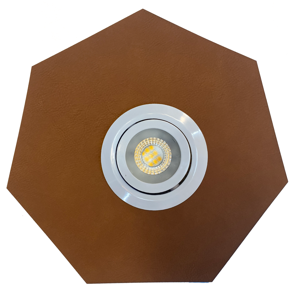 Miniaturbild: LED-Abdeckung/Cover: Polygon Laserleder