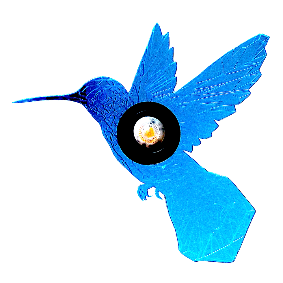 Miniaturbild: LED-Abdeckung/Cover: Kolibri Acrylglas Spiegel Hellblau