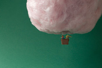 Arden Gallery - Christopher Boffoli, "Cotton Candy Hot Air Balloon," acrylic-dibond mounted photograph, available: 12 x 18, 24 x 36, 32 x 48, 48 x 72"