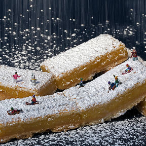 Arden Gallery - Christopher Boffoli, "Lemon Bar Sledding,"
acrylic-dibond mounted photograph, available: 18 x 18, 24 x 24, 30 x 30, 42 x 42"