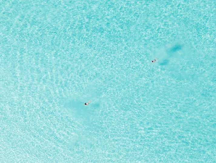Arden Gallery - Joshua Jensen-Nagle, "Us Alone (Bahamas)," archival inkjet print face-mounted to Plexiglass, 43 x 57" (also available: 30 x 40, 58 x 77, 70 x 93)