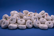 Arden Gallery - Christopher Boffoli, "Doughnut Skiers,"
acrylic-dibond mounted photograph, available: 12 x 18, 24 x 36, 32 x 48, 48 x 72"