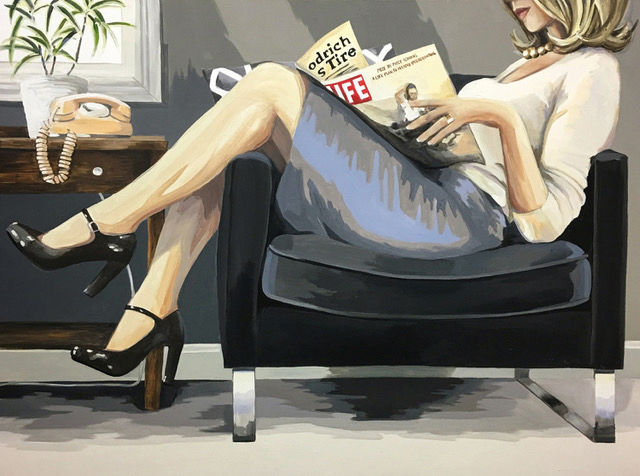 Arden Gallery - Leslie Graff, "LIFE," 2020, acrylic on canvas, 30 x 40 inches - SOLD