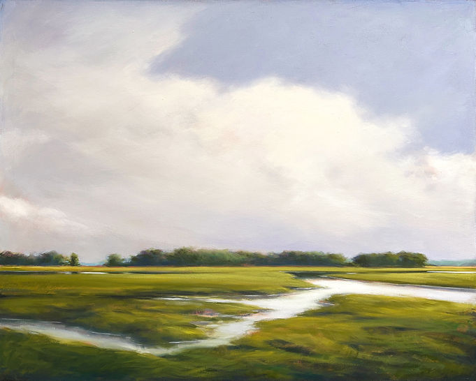 Arden Gallery - Margaret Gerding, "Turn of the Tide," 2026, oil on canvas, 40 x 50 inches, $9,500