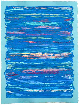 Arden Gallery - Joanne Mattera, "Swipe 10," 2020, oil on Fabriano 300-lb. hotpress, 30 x 22", $3,000
