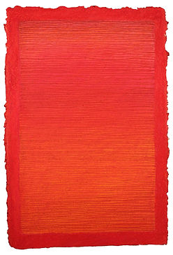 Arden Gallery - Joanne Mattera, "Vico 51," 2024,oil stick and oil pastel on handmade paper, 18 x 12", $2,000