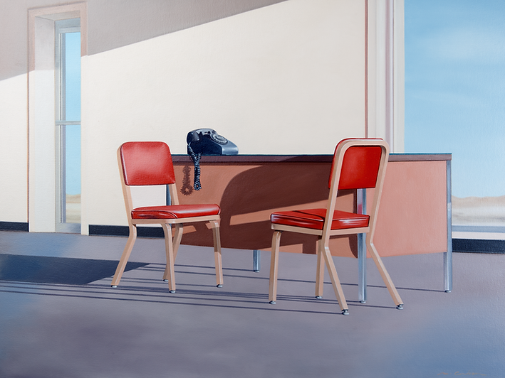 Arden Gallery - Matt Condron, "Everything Changed that Day," 2014, oil on canvas on panel, 30 x 40 inches - SOLD
