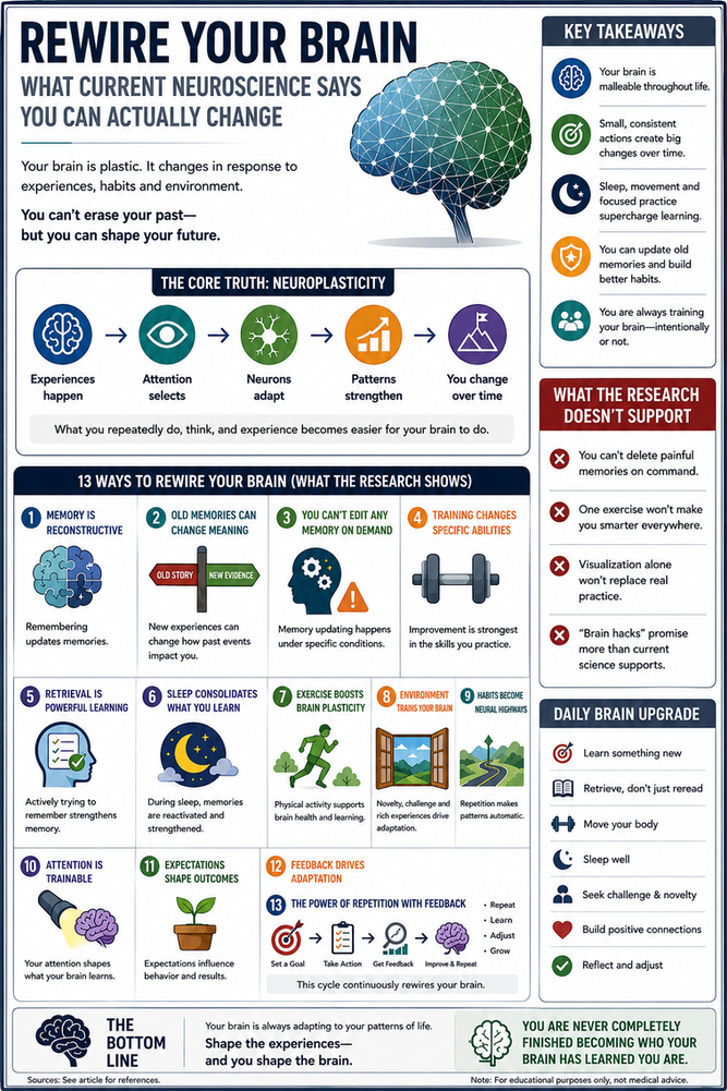 Rewire Your Brain: What Current Neuroscience Says About Learning, Memory and Neuroplasticity