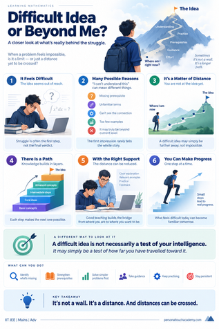 Can an Average Student Understand Difficult Ideas?