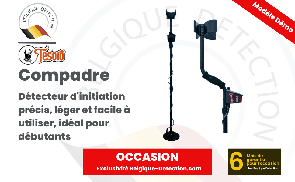 détecteur d'occasion collector tesoro compadre noir belgique détection